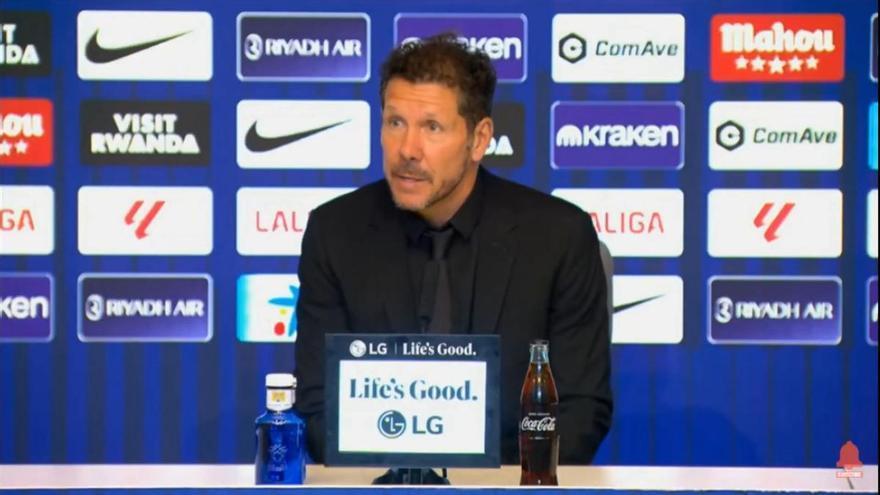 Diego Simeone: "Hemos llegado a los objetivos que normalmente tiene el club"
