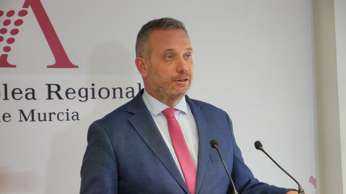 Joaquín Segado, portavoz del PP en la Asamblea Regional.