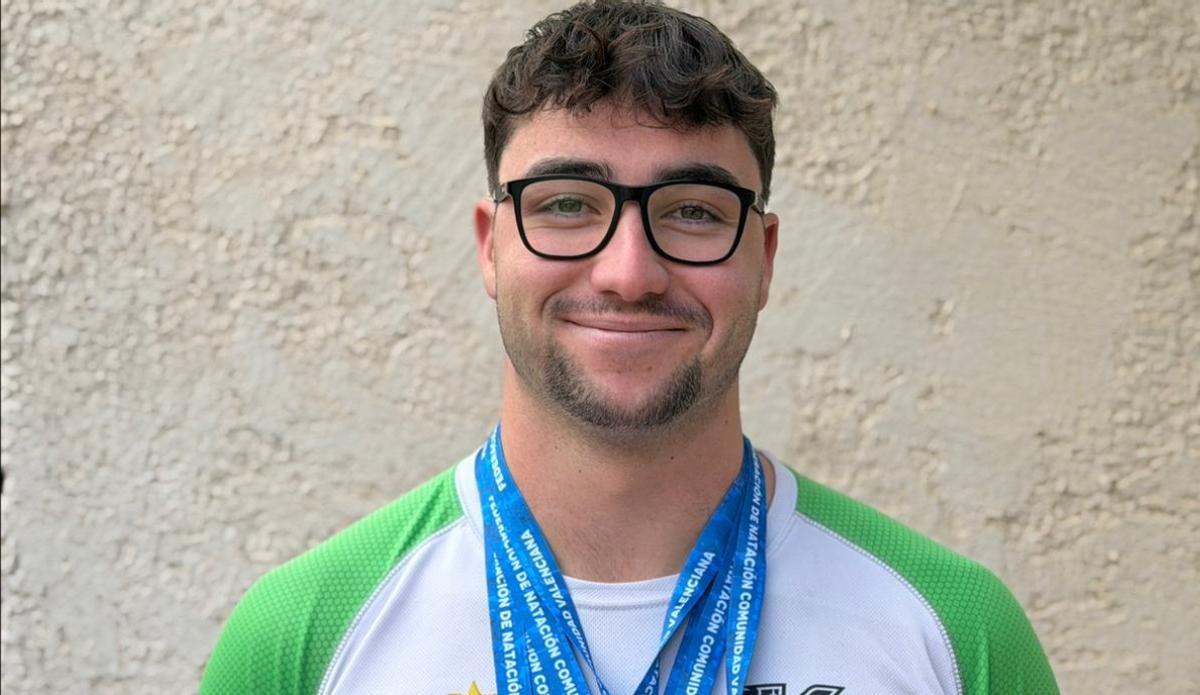 El nadador nuciero brilló con 6 medallas y dos récords autonómicos.