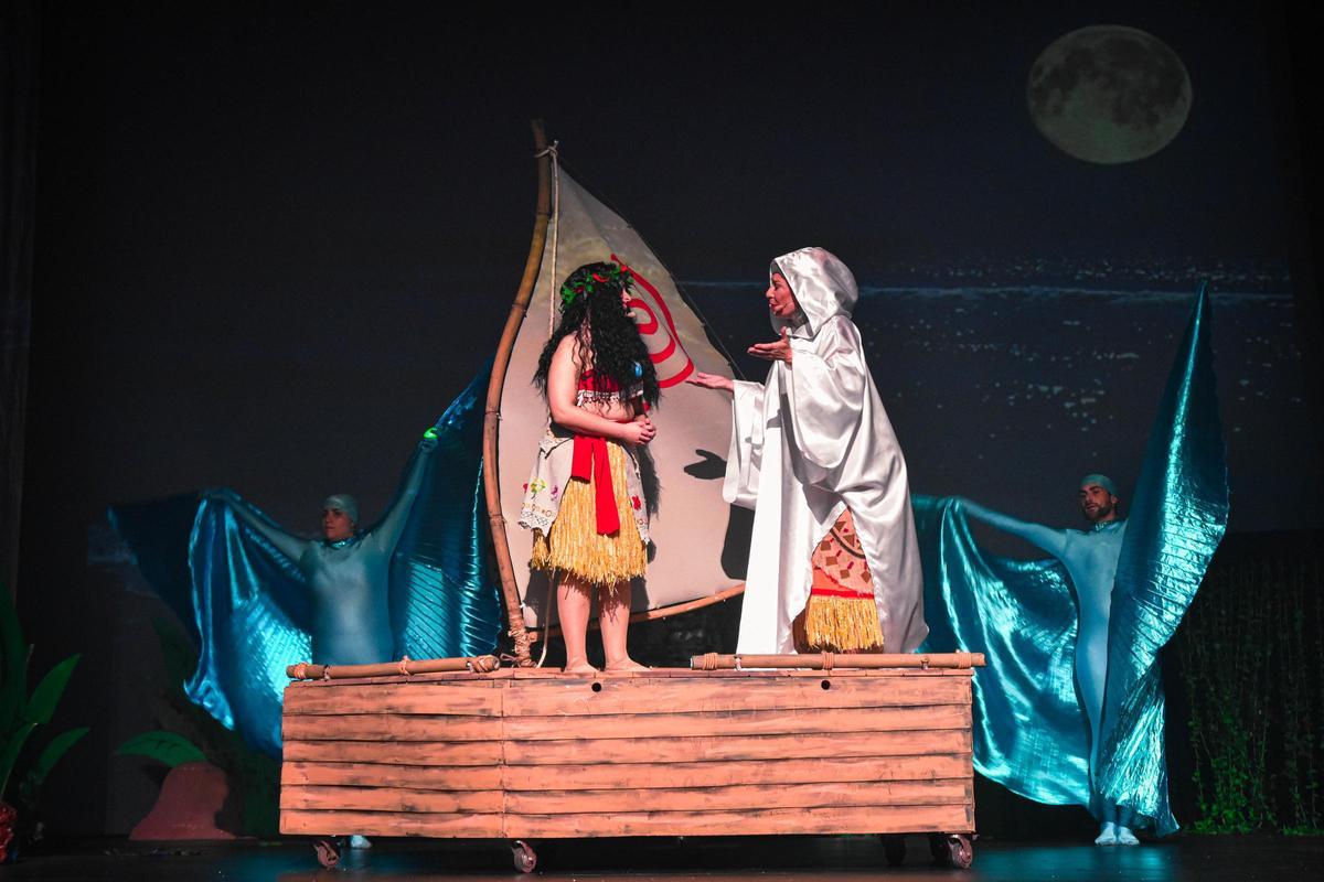 Una escena del musical de "Vaiana" que llega este fin de semana al Ramos Carrión.