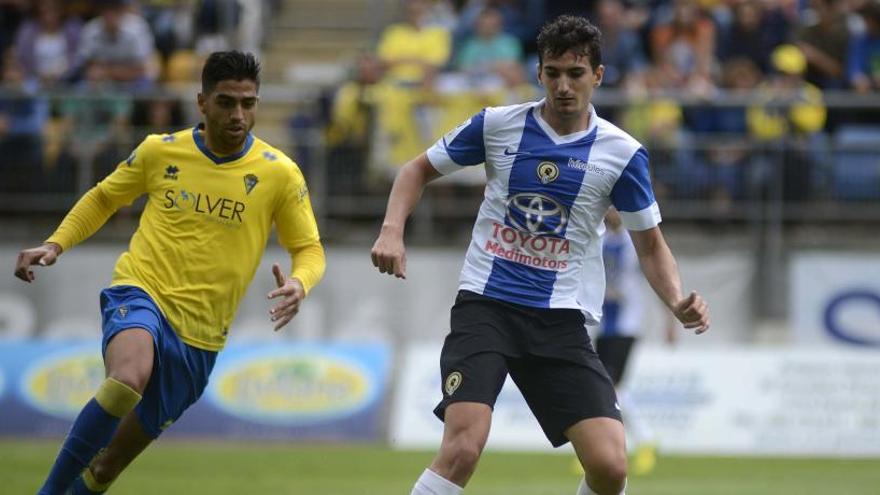 Jona y Álex Muñoz en el Cádiz-Hércules de 2015