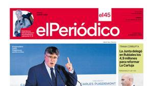 La portada de EL PERIÓDICO del 22 de marzo de 2024