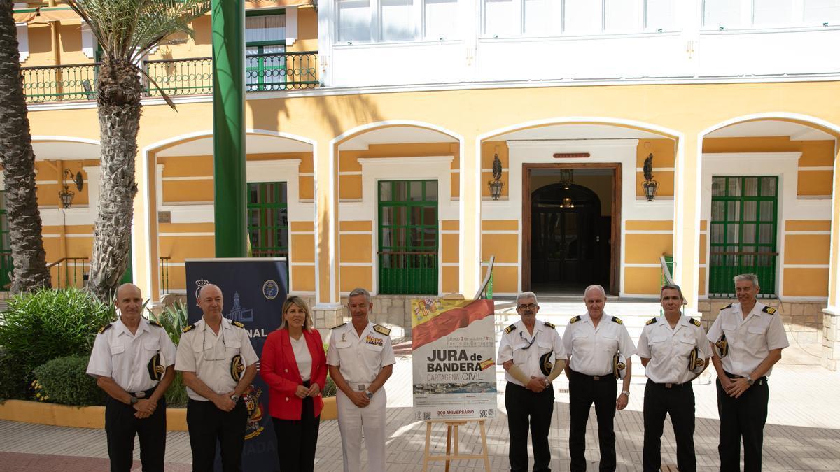 Presentación de la Jura de Bandera para personal civil en Cartagena este lunes