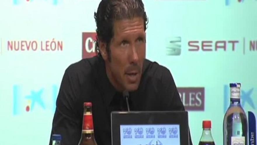 Simeone: &quot;Barcelona y Madrid juegan en una liga aparte&quot;