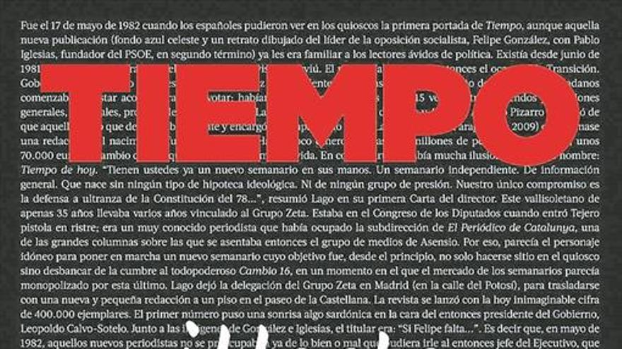 La revista ‘Tiempo’ se despide con un número especial