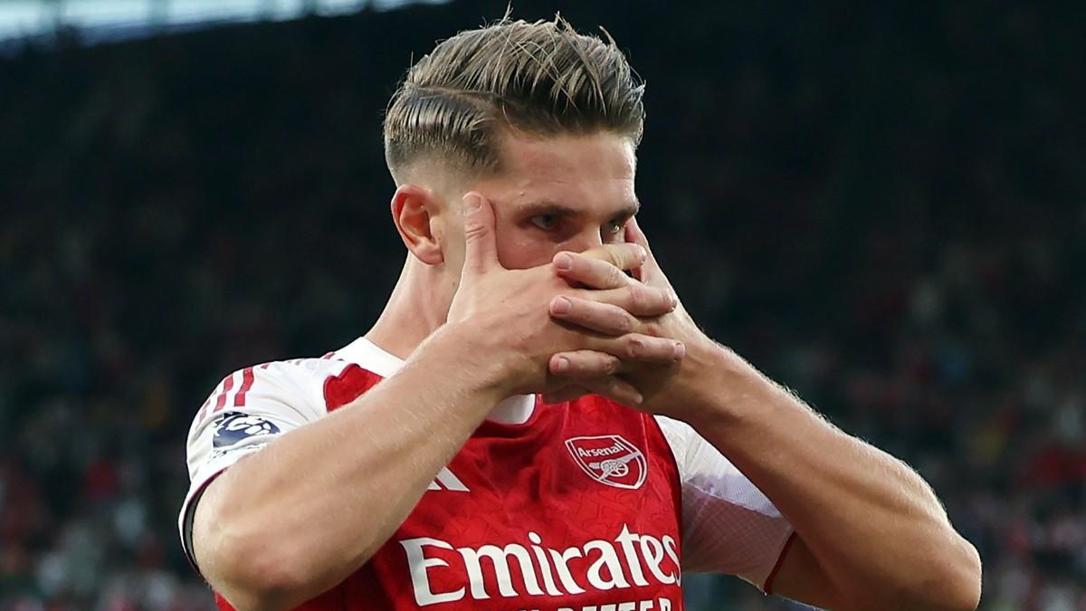 Gyökeres y su registrada celebración