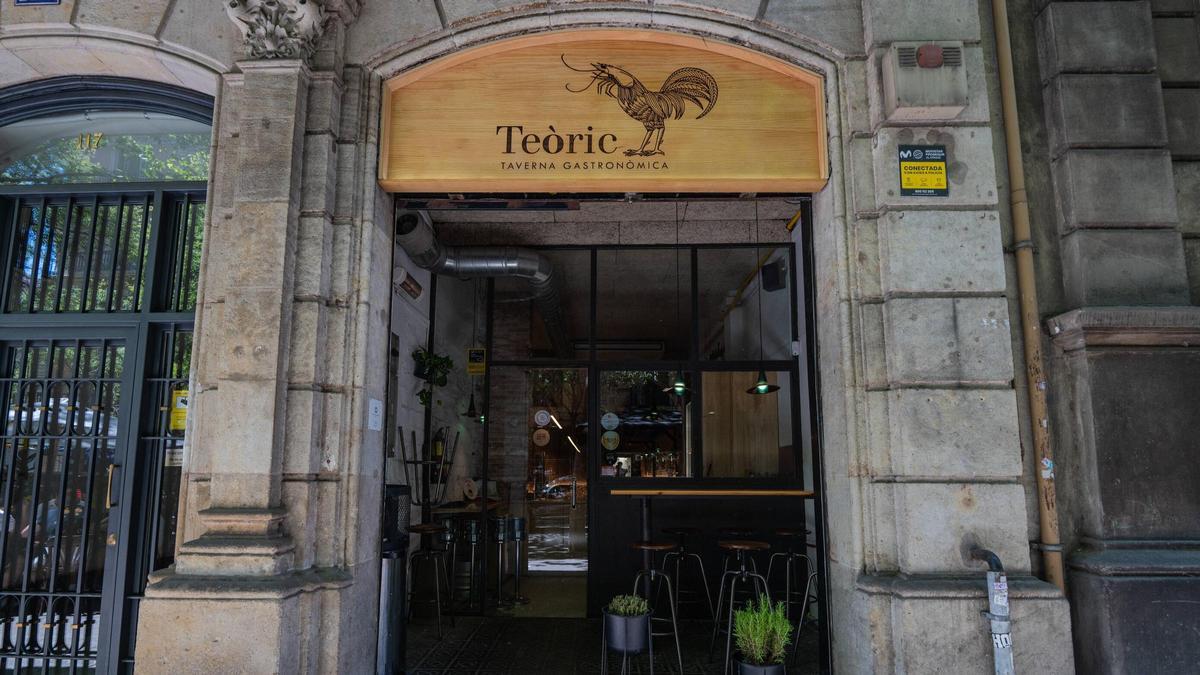 La entrada del restaurante Teòric.