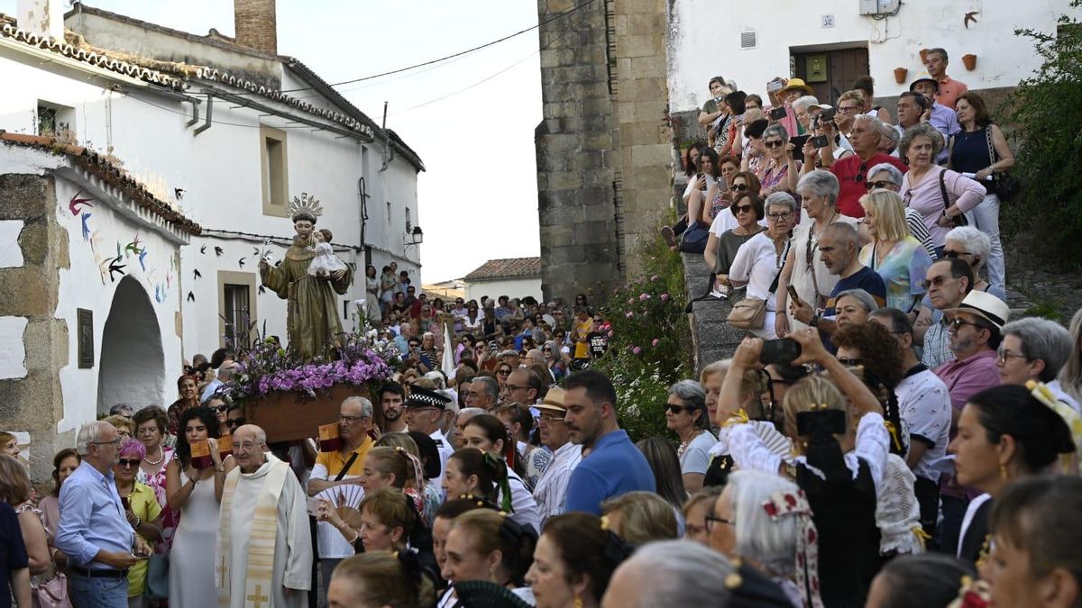 Procesión de San Antonio, este viernes.