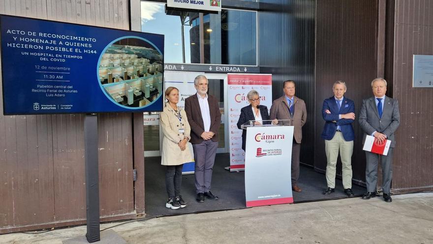 Homenaje a los profesionales del hospital del covid