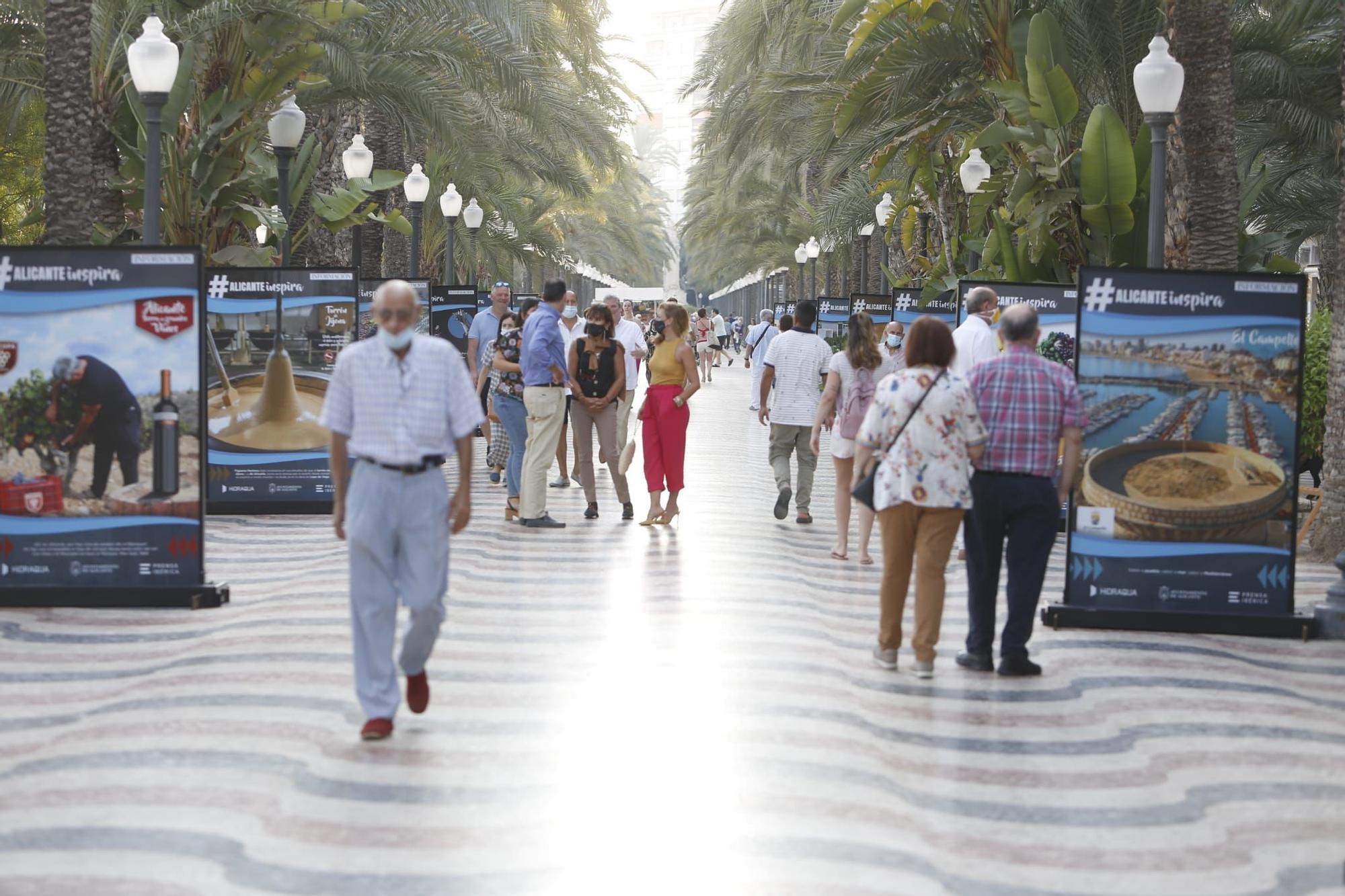 El paseo de la Explanada acoge la exposición #ALICANTEinspira