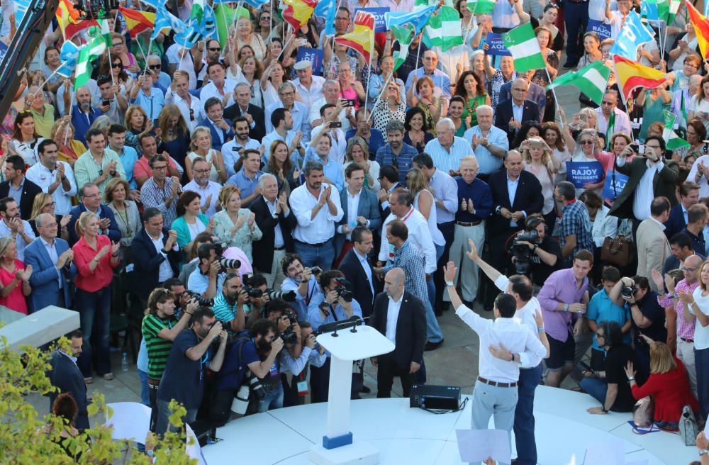 El presidente en funciones encabezó el acto del Partido Popular en el inicio de la última semana de campaña