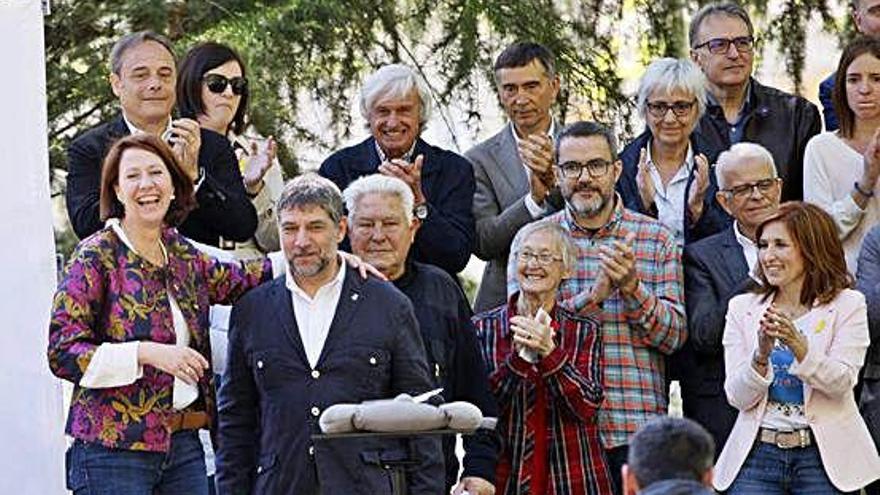 La presentació de la candidatura es va celebrar, ahir, als jardins de la Devesa.