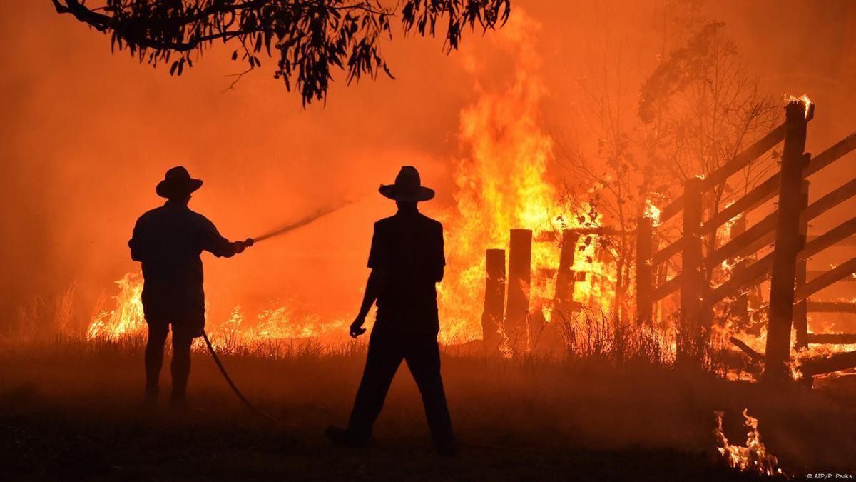 Incendio forestal en Australia en julio de 2020.