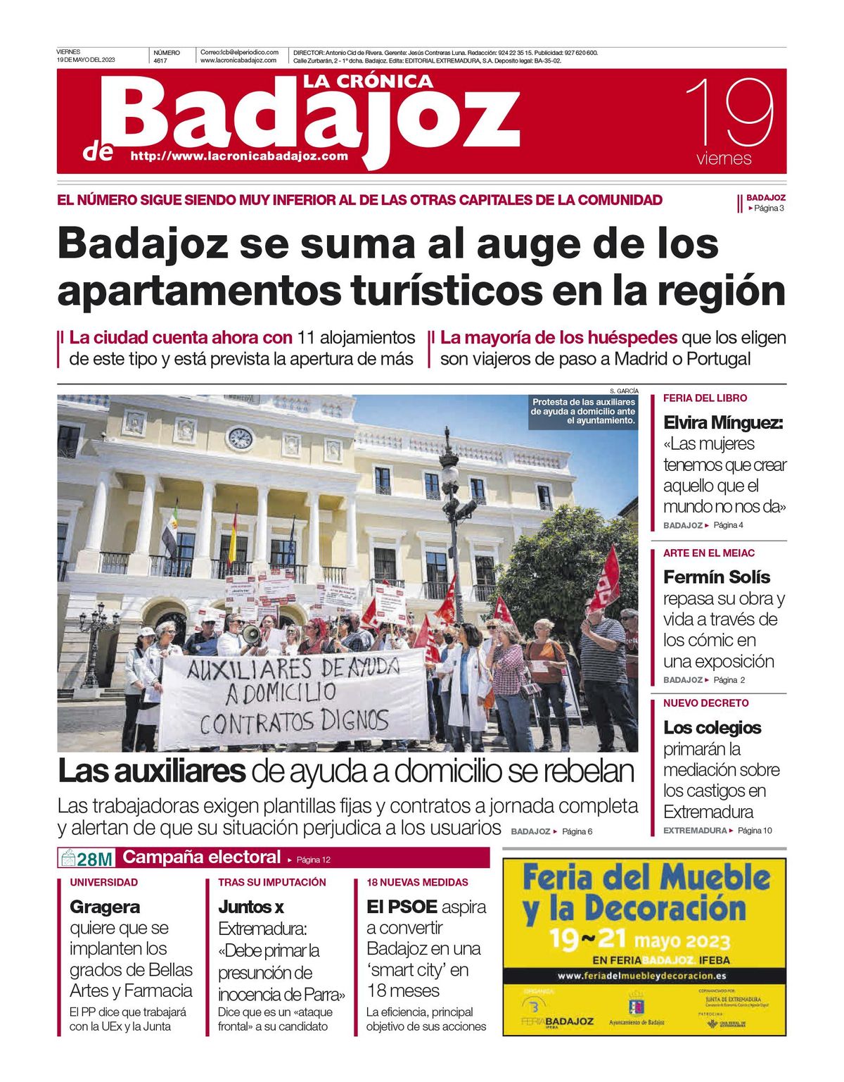 Consulta la portada correspondiente al día 19 de mayo de 2023
