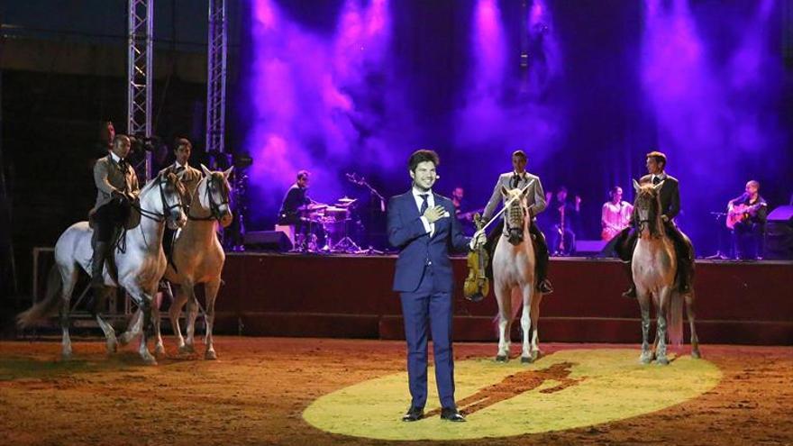 Los caballos bailan al ritmo del violín flamenco del cordobés Paco Montalvo