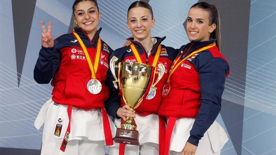 La aragonesa Raquel Roy, subcampeona mundial en kata por equipos