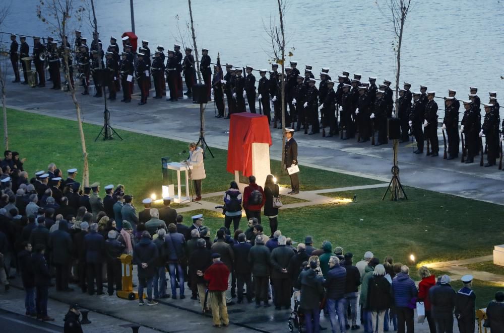 Vigo celebra el 500 aniversario de ka expedición de la primera vuelta al mundo en un acto solemne con arriado de bandera.