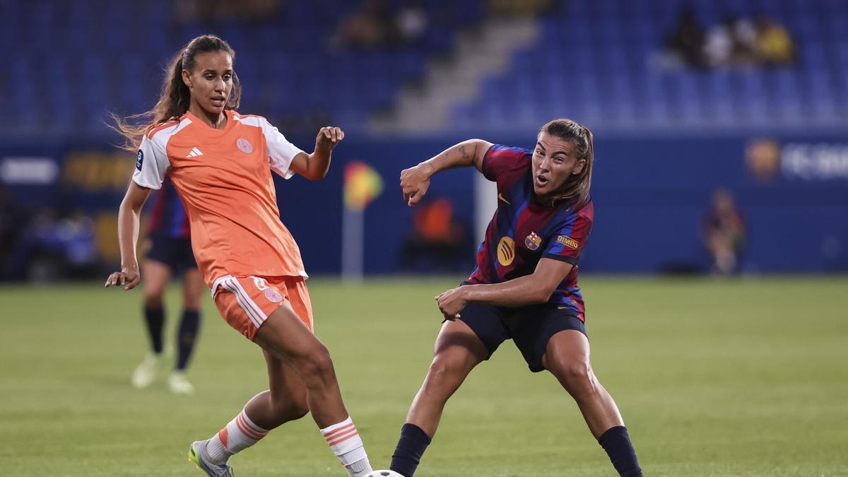 Patri Guijarro en el amistoso contra el Montpelliere FC en el Johan Cruyff