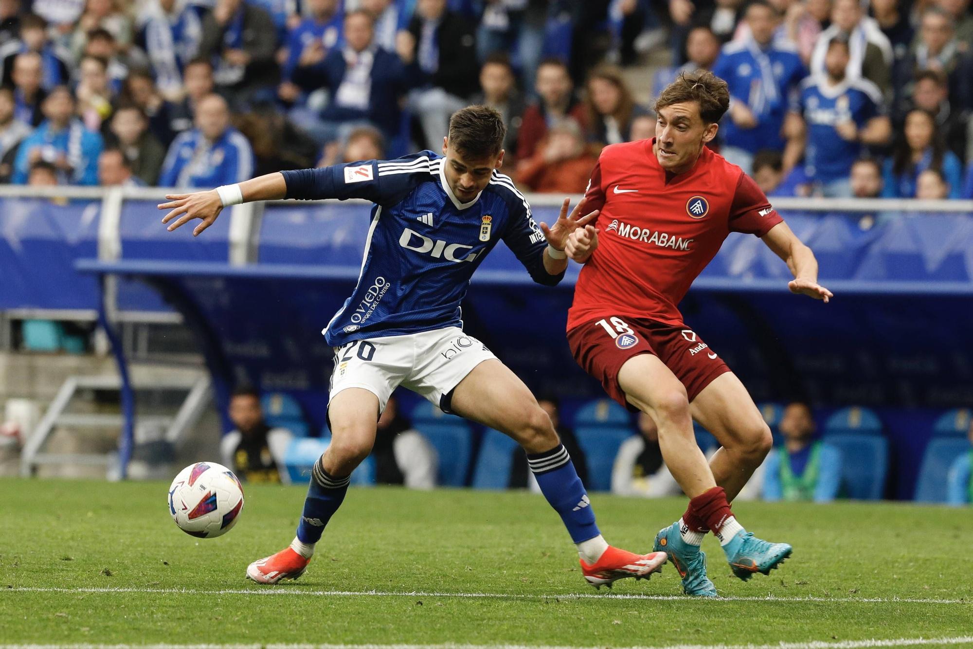 Así fue el partido entre el Oviedo y el Andorra