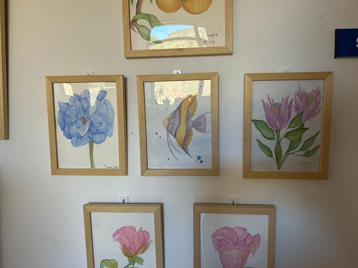 Cuadros de acuarela elaborados por Edita del Llano.