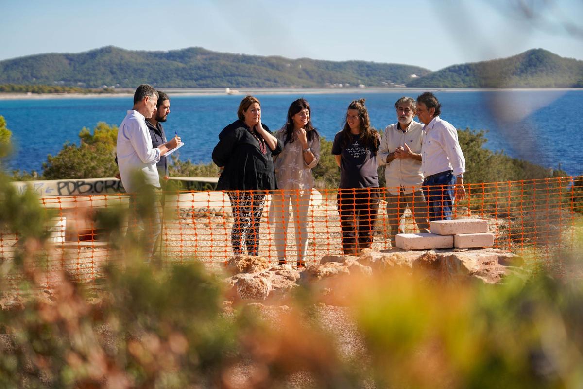 Las obras de museización de sa Caleta, en imágenes Las obras de museización de sa Caleta, en imágenes