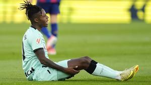 Nico Williams, en el partido ante el Barça
