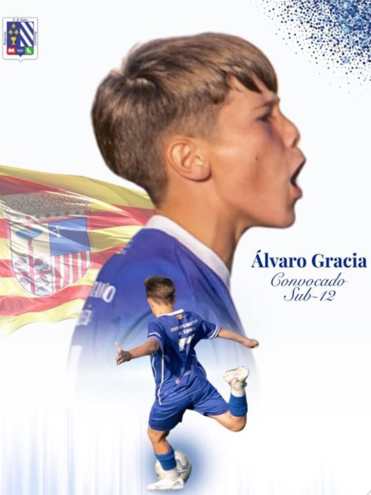 Álvaro Gracia, convocado con la sub-12.