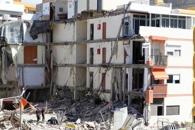 Derrumbe de un edificio de viviendas en Los Cristianos