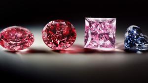 Diamantes de colores de la mina de diamantes Argyle.