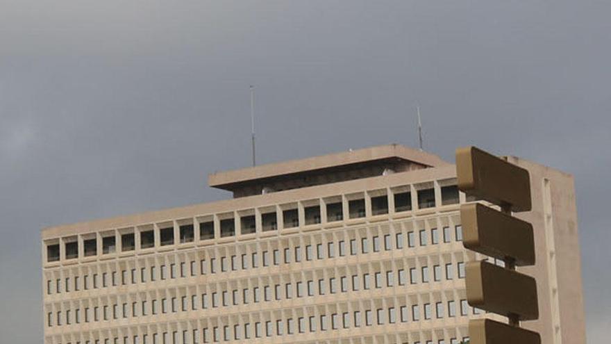 El edificio de Hacienda.