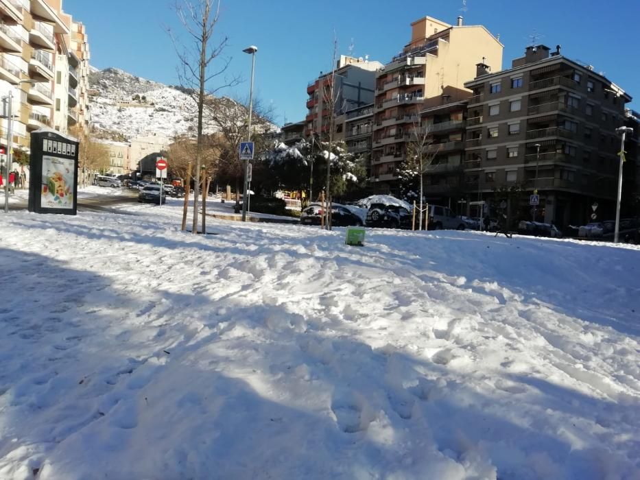 Berga nevada el 24 de gener