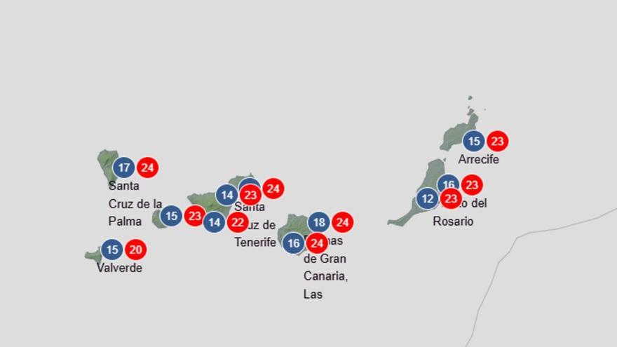 Pronóstico de la Aemet del tiempo en Canarias del 4 al 10 de diciembre de 2025