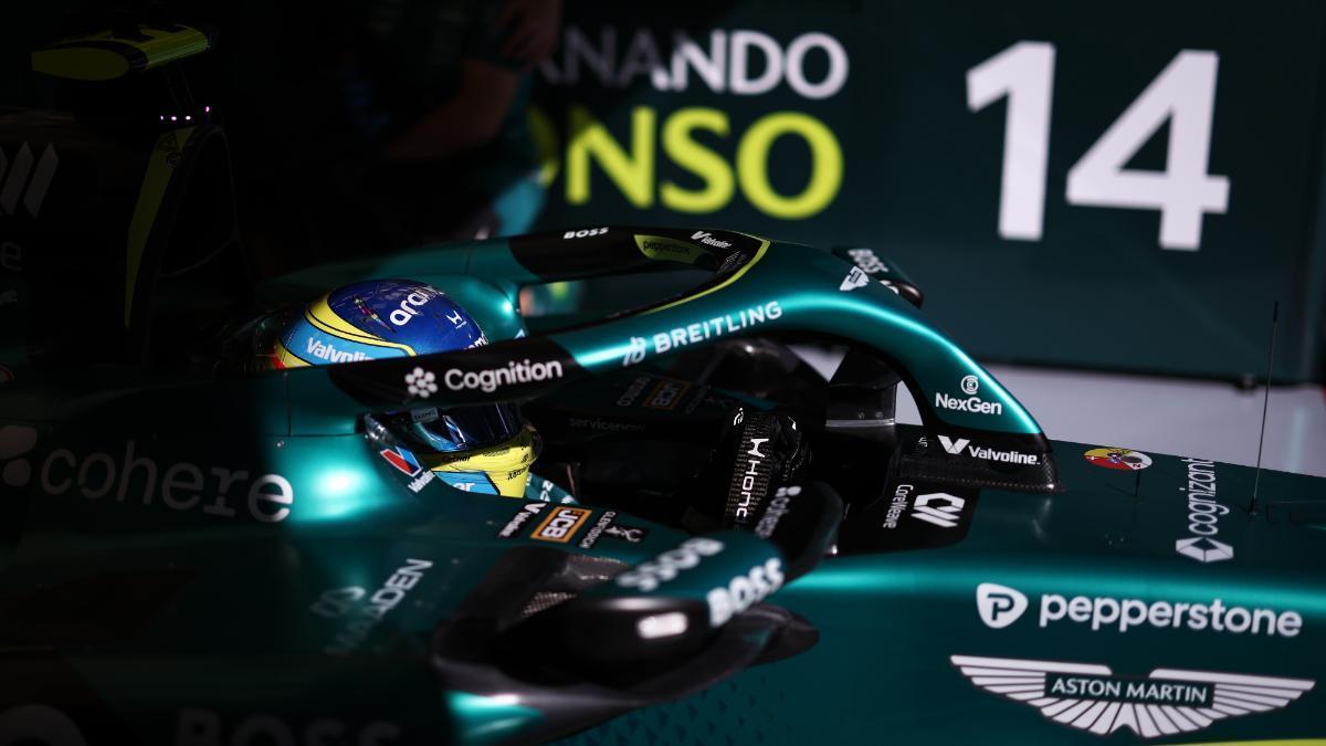 Alonso, con el nuevo Aston Martin