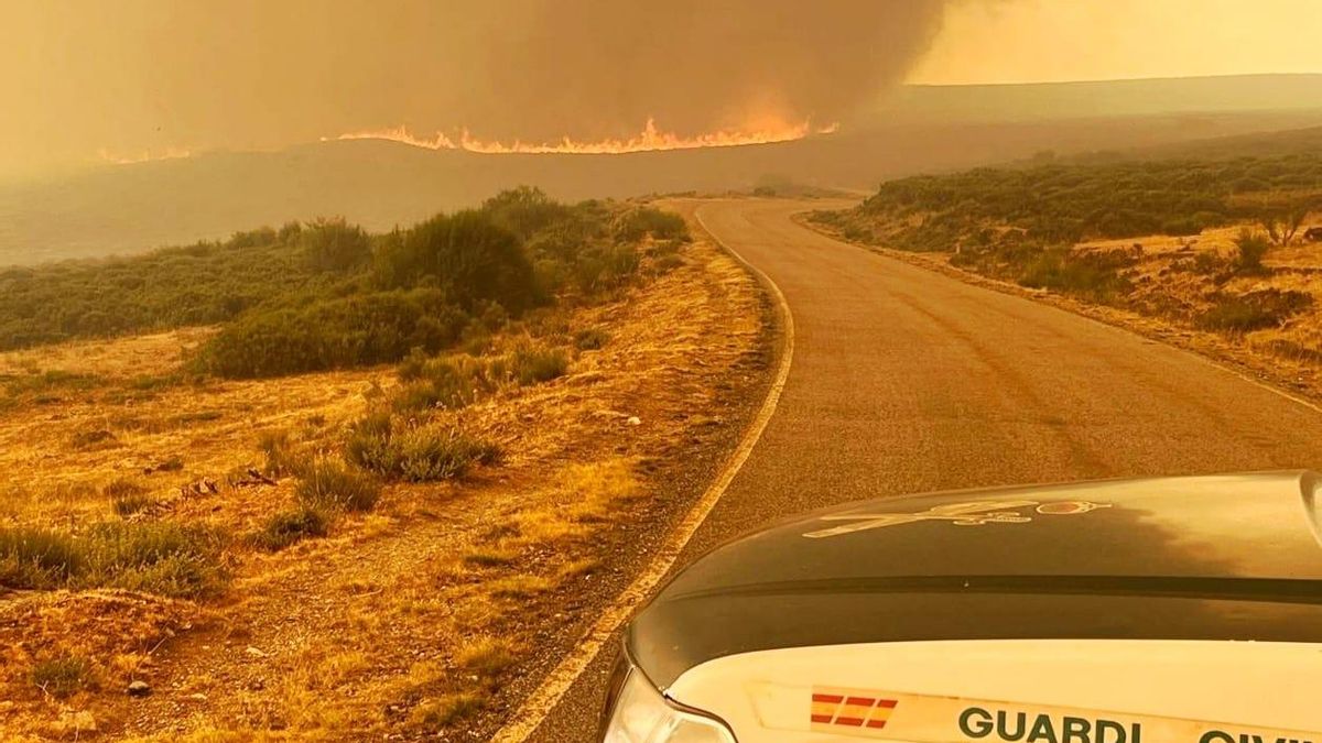 DIRECTO | La cabeza del incendio de Porto que se dirige al Lago de Sanabria, "descontrolada"