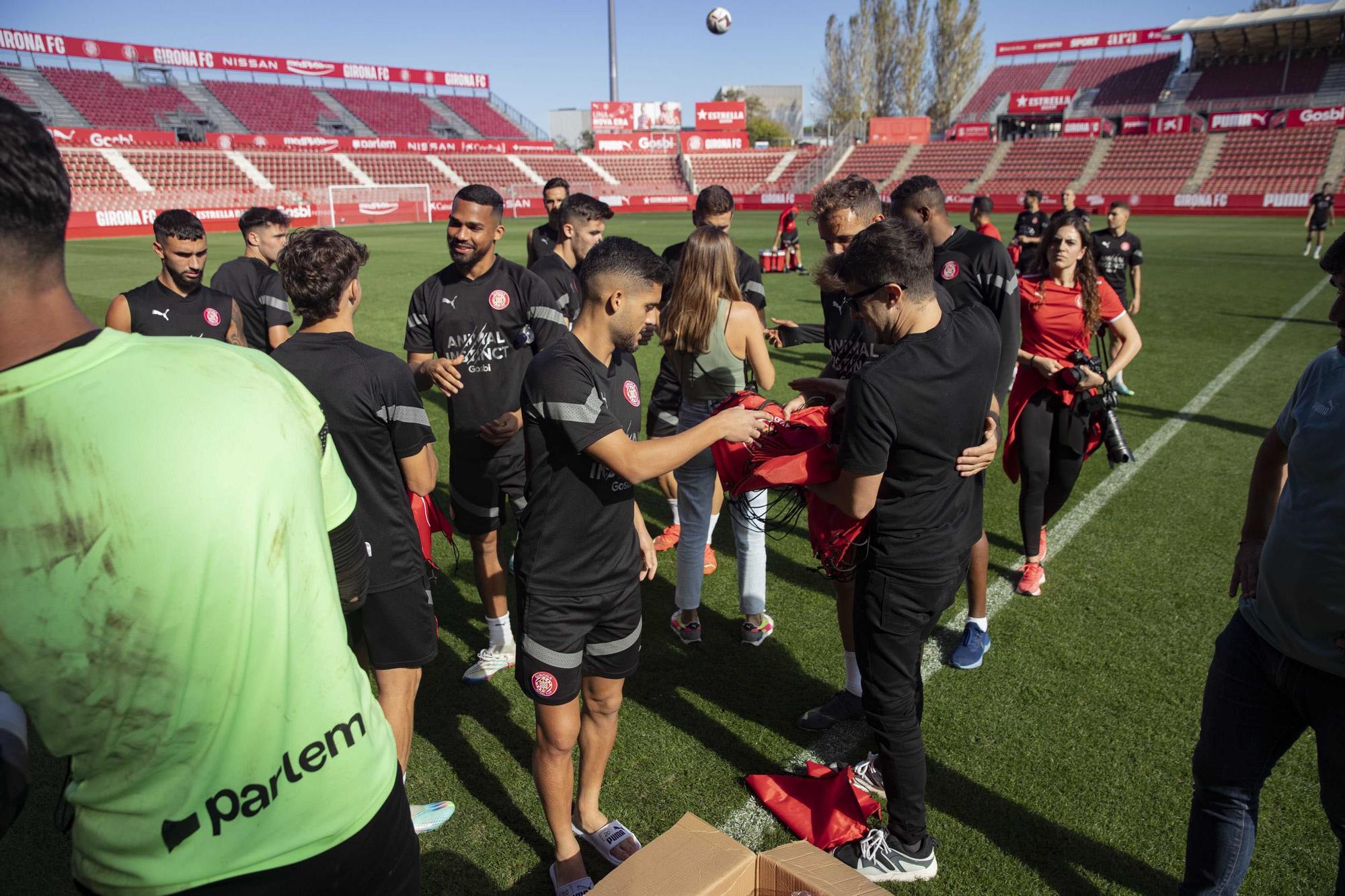 Entrenament obert del Girona FC a Montilivi per les Fires de Girona