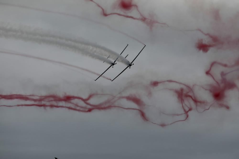 Ensayos para el festival aéreo de Gijón