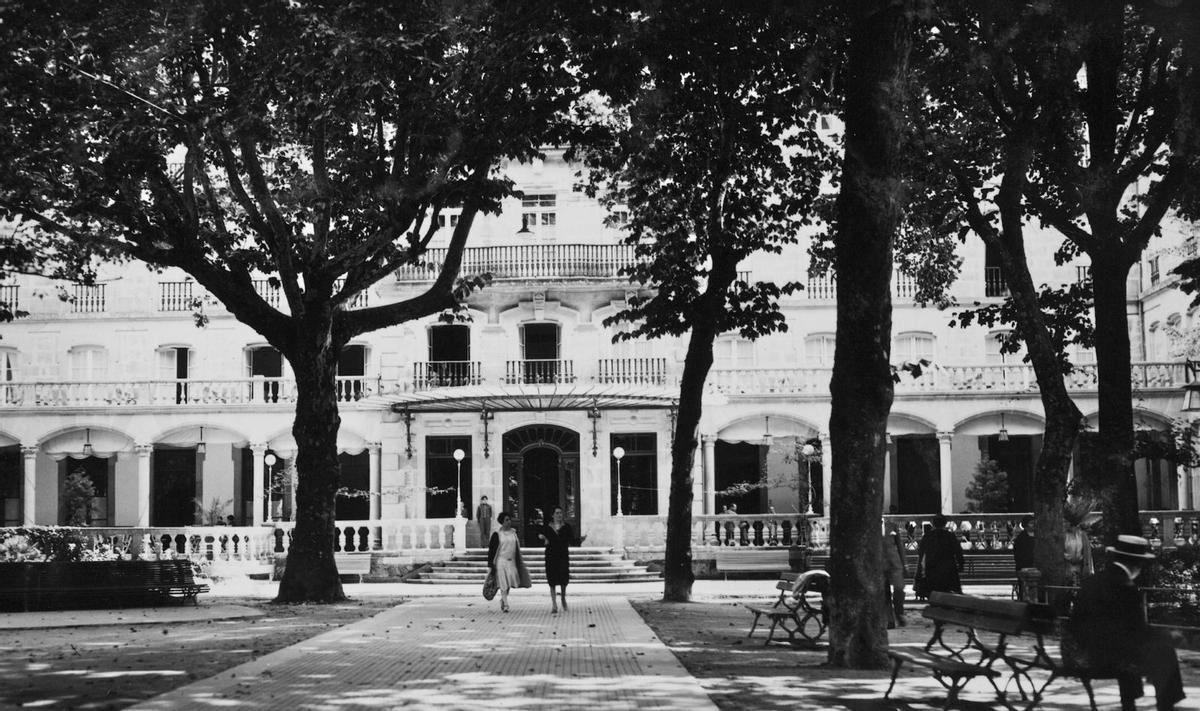 Fachada do Gran Hotel do Balneario de Mondariz