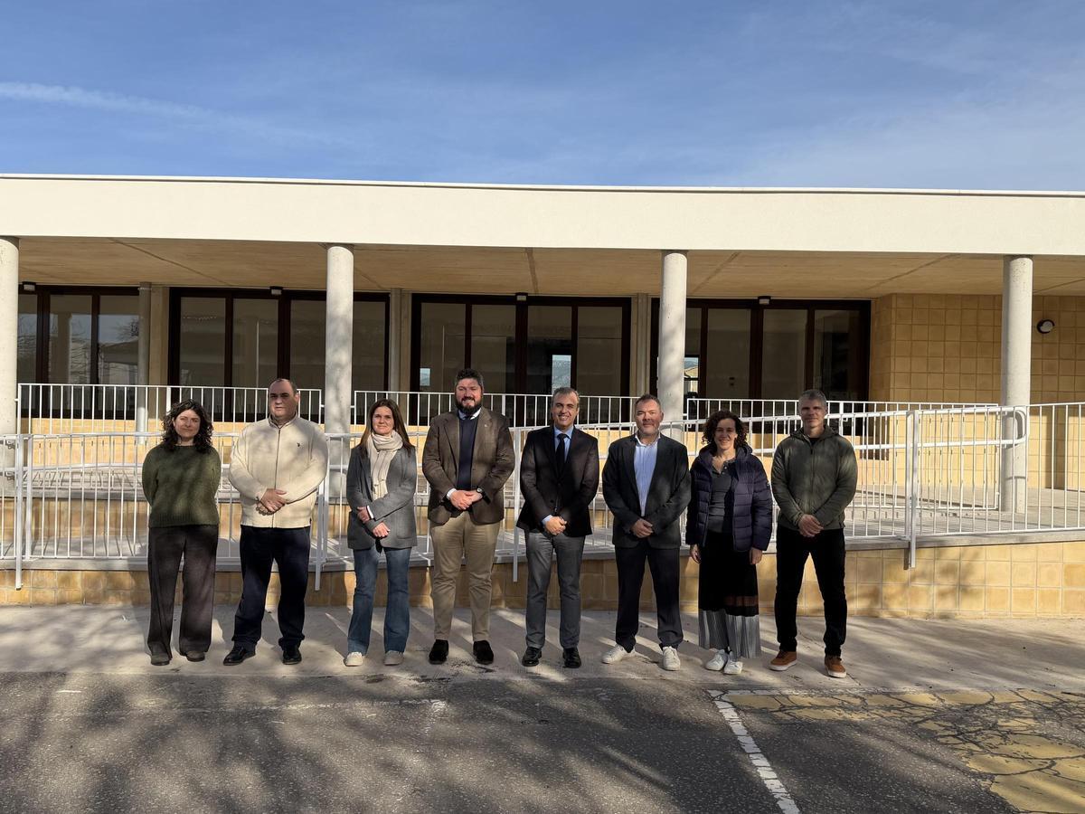 Un momento de la inauguración en el CEIP Costa i Llobera.