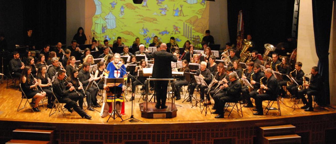 La banda municipal &#039;La Paz&#039; durante un concierto de este año.