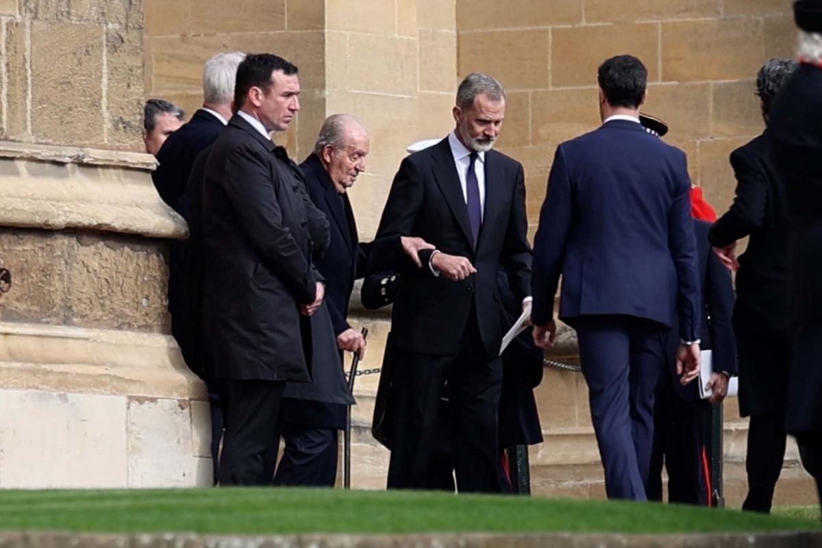 Felipe VI y Juan Carlos I se rencuentran en Windsor