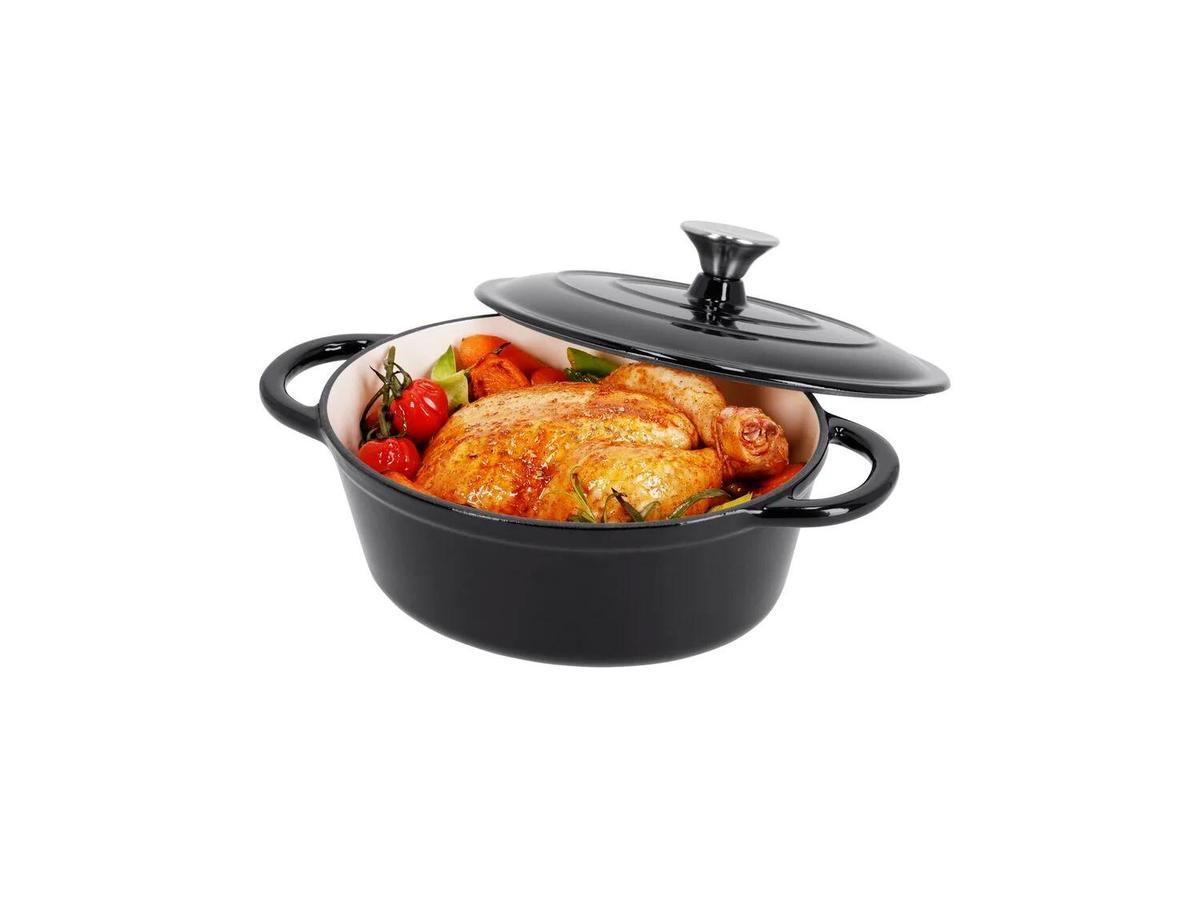 Cacerola de hierro fundido.