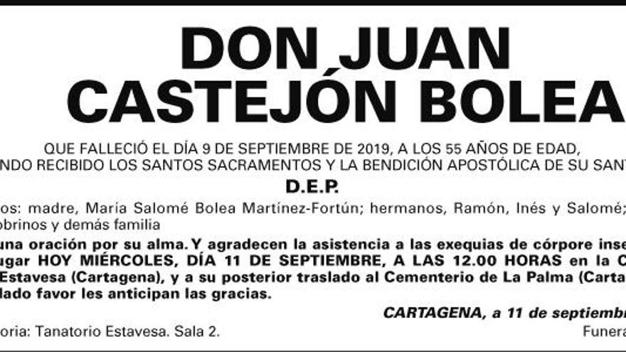 D. Juan Castejón Bolea