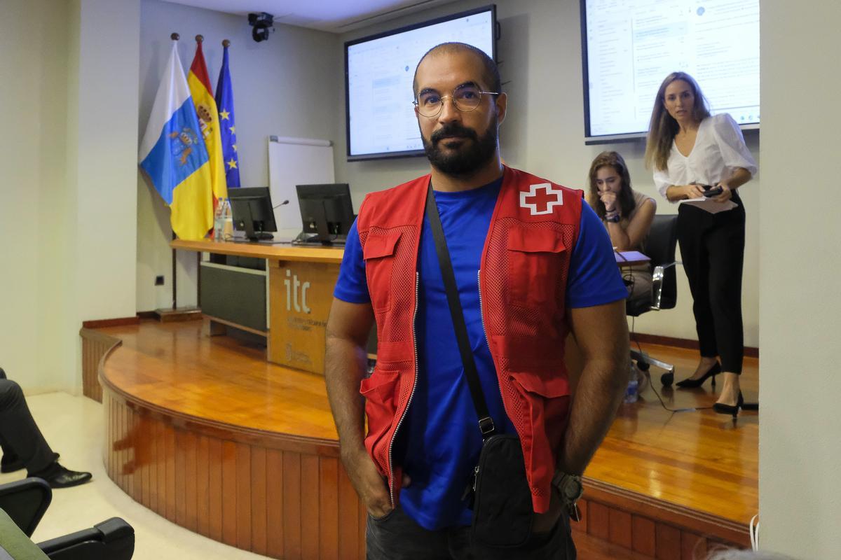 Iván Vera, socorrista de Cruz Roja.