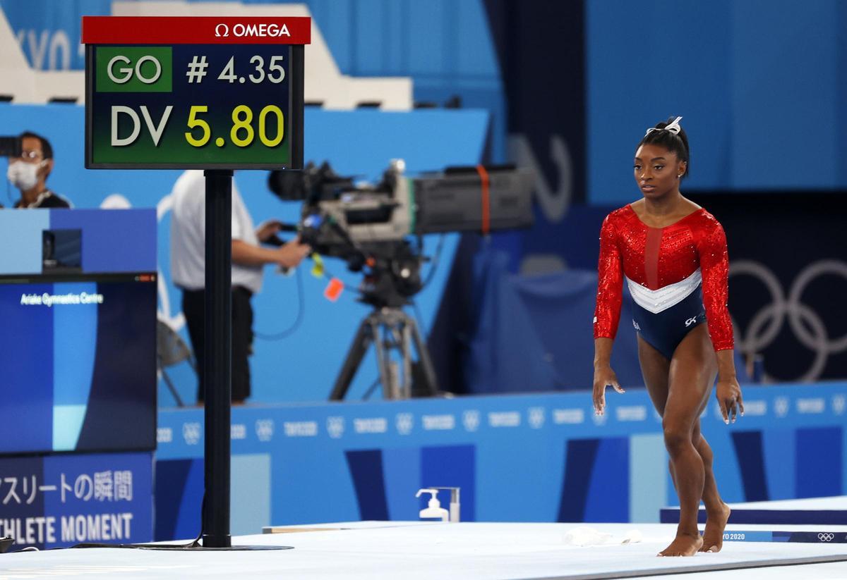 Simone Biles vuelve a la competición en agosto por primera vez desde los Juegos de Tokio .