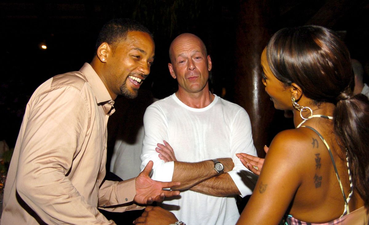 Will Smith y Bruce Willis en la fiesta de Diddy