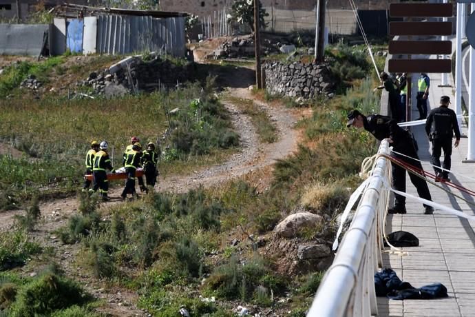 16/01/2019 SAN JOSÉ DE LAS LONGUERAS. TELDE. Muerto en el viducto de San José de Las Longueras. Fotografa: YAIZA SOCORRO.