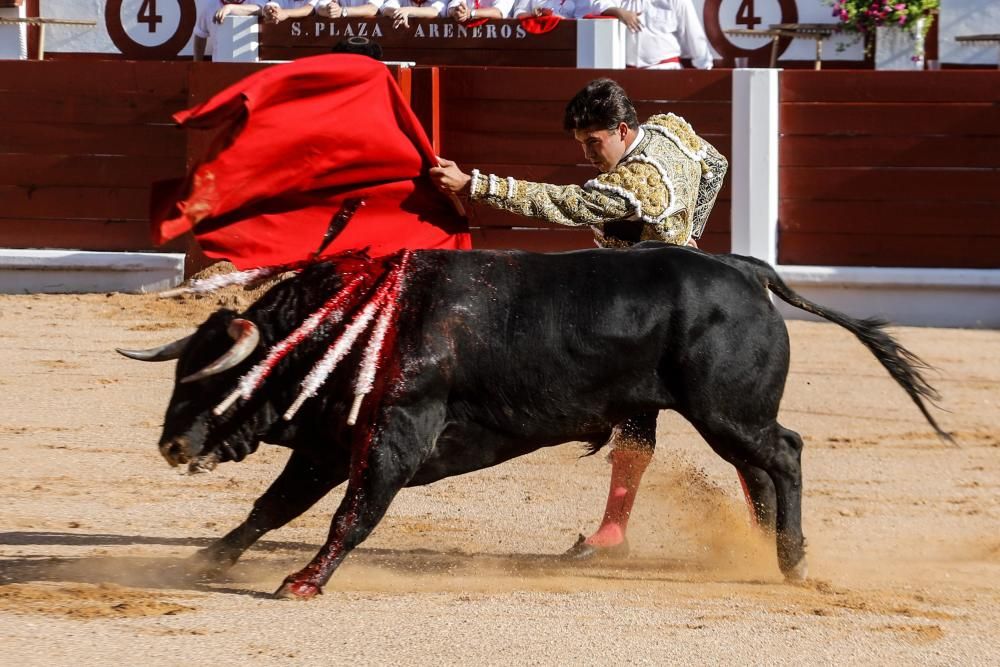 Novillada en El Bibio en la Feria de Begoña 2018.