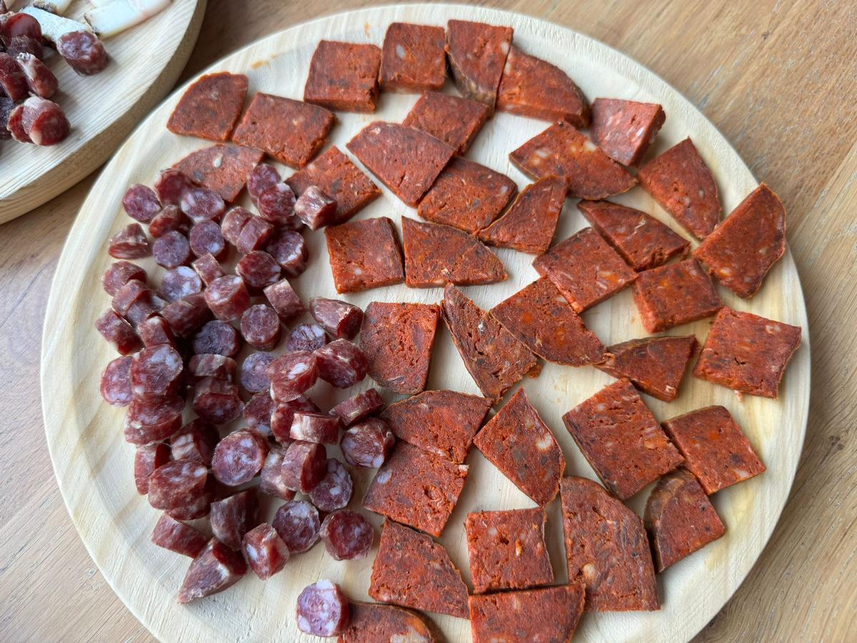 Llonganissa de Pasqua y sobrasada, embutidos artesanales y sabrosísimos de la Marina Alta