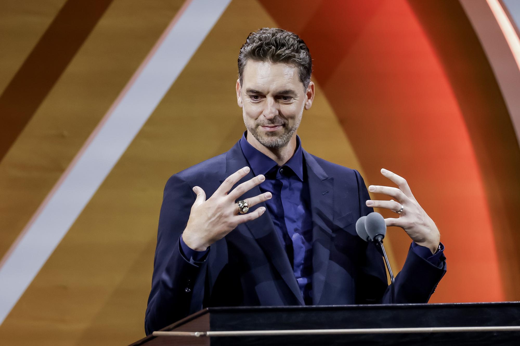 Gasol fa altre cop història en entrar al Hall of Fame