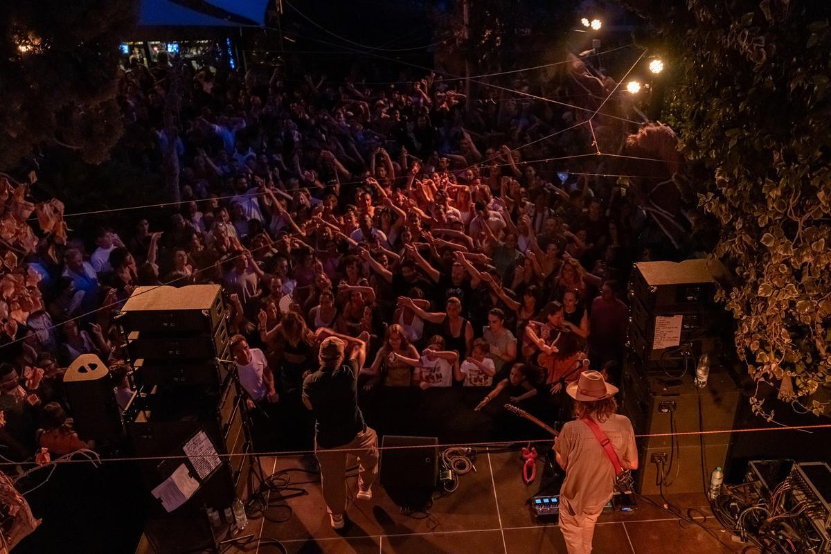 Macaco en un concierto en Las Dalias.